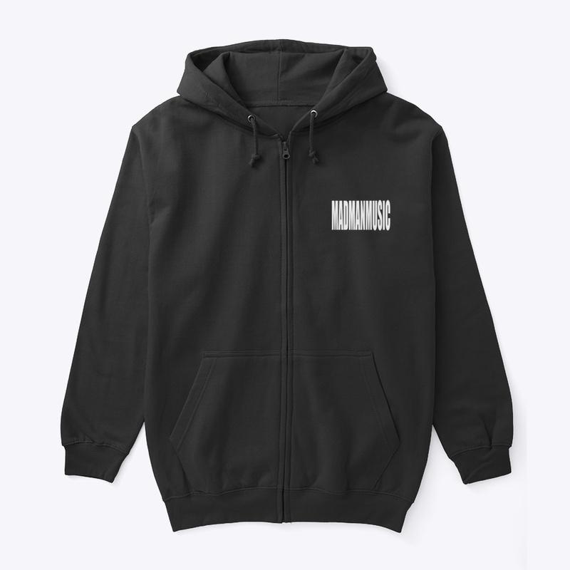 Skull Block Zip Up Hoodie